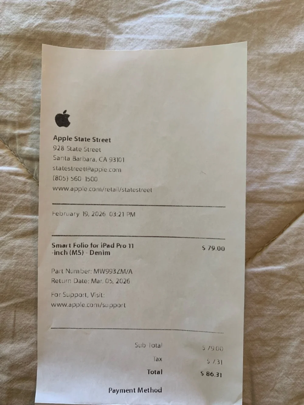 Apple iPad Pro Smart Folio - Denim 11 inch (M4)